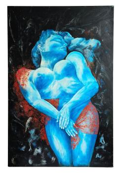 Oil on Canvas, Nude Girl, 70s