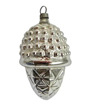 Antiker Christbaumschmuck, verspiegelte Jugendstil Kugel um 1900