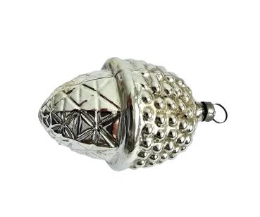 Antiker Christbaumschmuck, verspiegelte Jugendstil Kugel um 1900