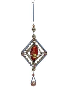 Gablonzer Ornament aus Glasperlen, um 1930