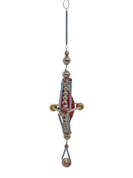 Gablonzer Ornament aus Glasperlen, um 1930