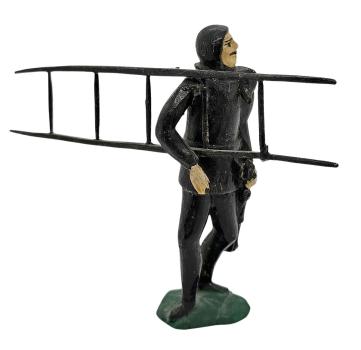 Antike Grulicher Krippenfigur, Schornsteinfeger, um 1880/1900