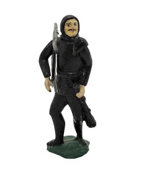 Antike Grulicher Krippenfigur, Schornsteinfeger, um 1880/1900