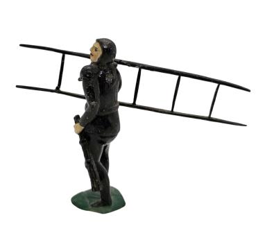 Antike Grulicher Krippenfigur, Schornsteinfeger, um 1880/1900