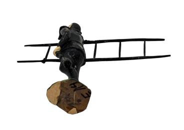 Antike Grulicher Krippenfigur, Schornsteinfeger, um 1880/1900