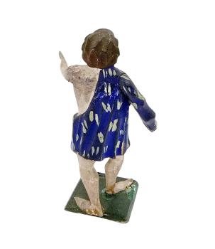 Antike Grulicher Krippenfigur / Hirte, um 1880/1900
