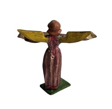 Antike Grulicher Krippenfigur / Verkündigungsengel, um 1880/1900