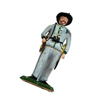 Antike Grulicher Krippenfigur / Soldat um 1900  (10 cm)