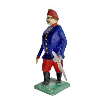 Antike Grulicher Krippenfigur / Soldat um 1880 / 1900  (10 cm)