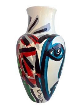 Peter Robert Keil (born 1942 Züllichau), ceramic vase, dated 1987