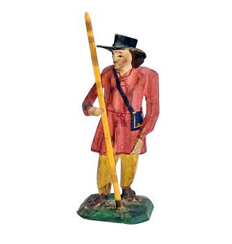 Antike Grulicher Krippenfigur / Hirte um 1900 (10 cm)