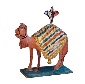 Antike Grulicher Krippenfigur / Dromedar / Kamel um 1900 (7 cm)