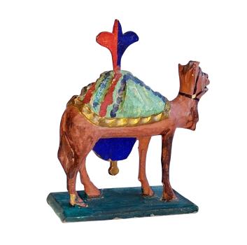 Antike Grulicher Krippenfigur / Dromedar / Kamel um 1900 (7 cm)