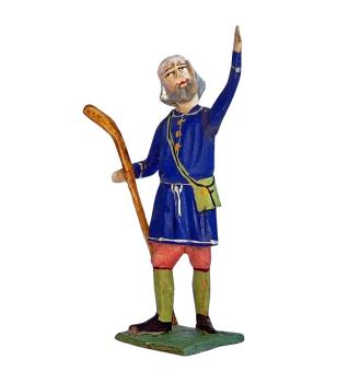 Antike Grulicher Krippenfigur / Hirte um 1900 (10 cm)