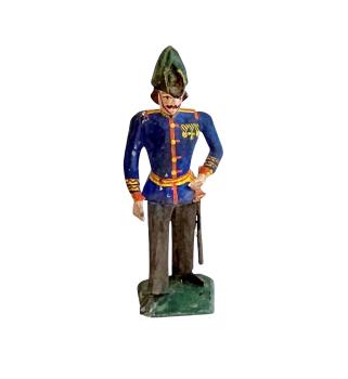 Antike Grulicher Krippenfigur / Soldat um 1900 (10 cm)