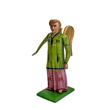 Antike Grulicher Krippenfigur / Engel um 1920   (10 cm)