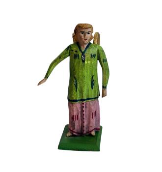 Antike Grulicher Krippenfigur / Engel um 1920   (10 cm)