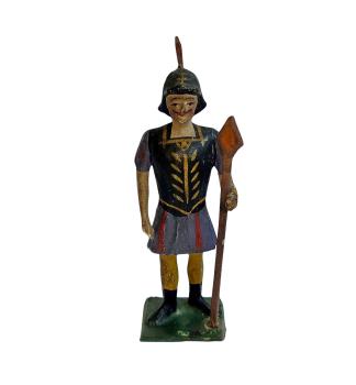 Antike Grulicher Krippenfigur / Soldat um 1900  (10 cm)