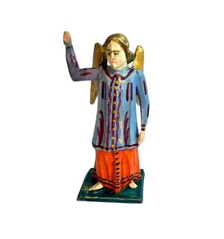 Antike Grulicher Krippenfigur / Engel um 1900  (10 cm)