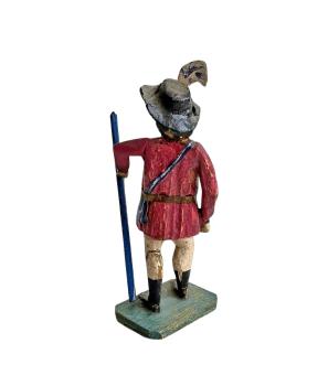 Preview: Antique grulich crib figurine, wanderer, around 1900 (10 cm)