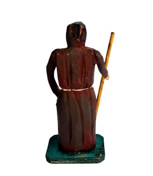 Antique grulich crib figurine, Monk around 1900  (10 cm)
