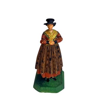 Antique grulich crib figurine, noble Lady, around 1900 (7 cm)