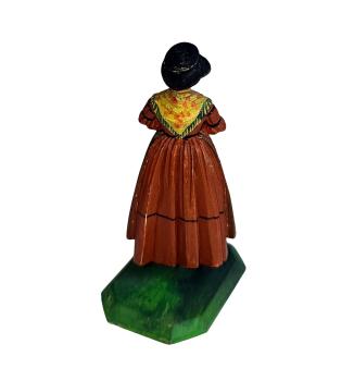 Antique grulich crib figurine, noble Lady, around 1900 (7 cm)