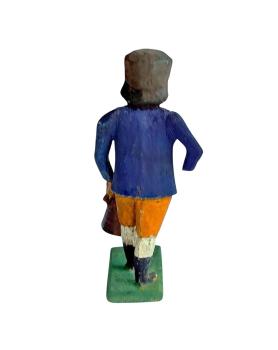 Antike Grulicher Krippenfigur / Gabenbringer mit Krug um 1900 (10 cm)