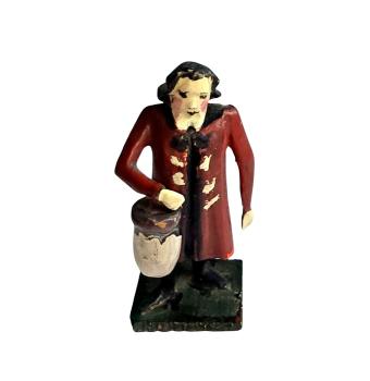 Antique grulich crib figurine, Gift bringer with jug, around 1900 (7 cm)