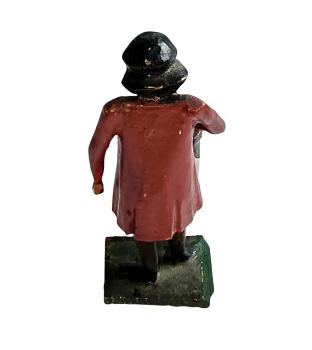 Antique grulich crib figurine, Gift bringer with jug, around 1900 (7 cm)