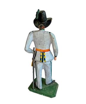 Antique grulich crib figurine, Soldier around 1900 (10 cm)