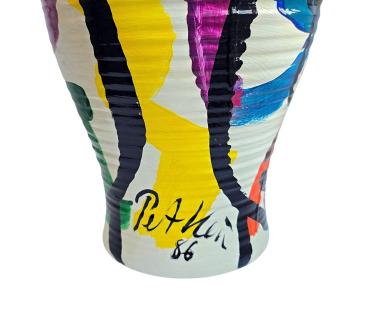 Peter Robert Keil (born 1942 Züllichau), ceramic vase, dated 1986