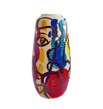 Peter Robert Keil (geb. 1942 Züllichau),  Keramik Vase datiert 1985
