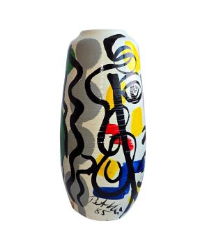 Peter Robert Keil (geb. 1942 Züllichau),  Keramik Vase datiert 1985