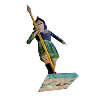 Antike Grulicher Krippenfigur / Römischer Soldat um 1900 (10 cm)