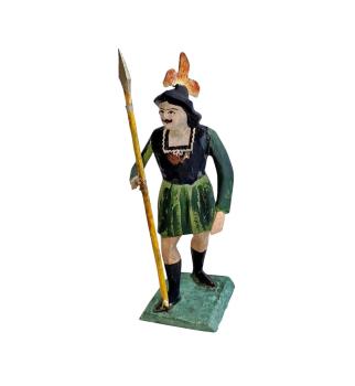 Antike Grulicher Krippenfigur / Römischer Soldat um 1900 (10 cm)