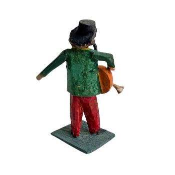 Antike Grulicher Krippenfigur /Musikant um 1900 (10 cm)