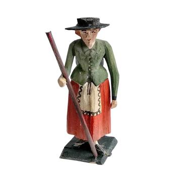 Antike Grulicher Krippenfigur / Gabenbringer um 1900 (10 cm)