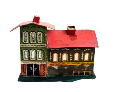 Antique Grulich crib building, 19th century