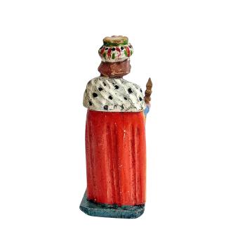 Antique grulich crib figurine, Holy King Balthasar, around 1900 (10 cm)
