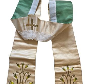 Antike Stola für Ornat, Messgewand, Vestment um 1900