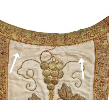 Antique chasuble, vestment, Ornat, around 1900
