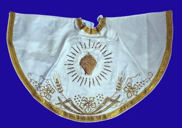 Antique magnificent chalice veil / velum, ciborium veil, 1920s