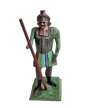 Antique grulich crib figurine, roman soldier around 1900  (10 cm)
