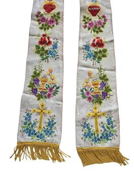 Antique Stole for Vestment, Casuble, Ornat, ~ 1920