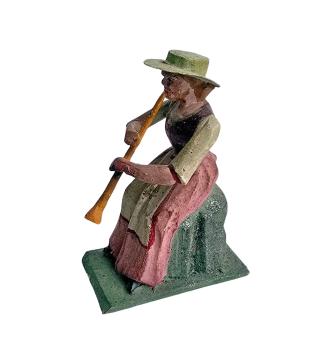 Antique grulich crib figurine, Shepherd, around 1900  (10 cm)