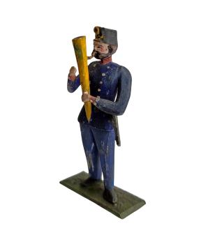 Antique grulich crib figurine, Soldier, around 1900 (10 cm)