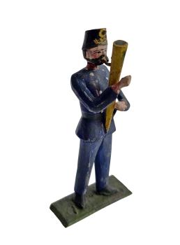 Antique grulich crib figurine, Soldier, around 1900 (10 cm)