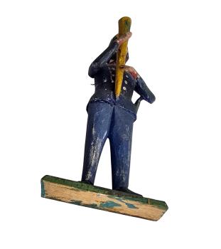 Antique grulich crib figurine, Soldier, around 1900 (10 cm)