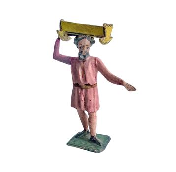 Gift bringer with cradle, around 1900 (10 cm)